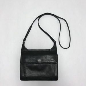 Fossil crossbody black leather bag